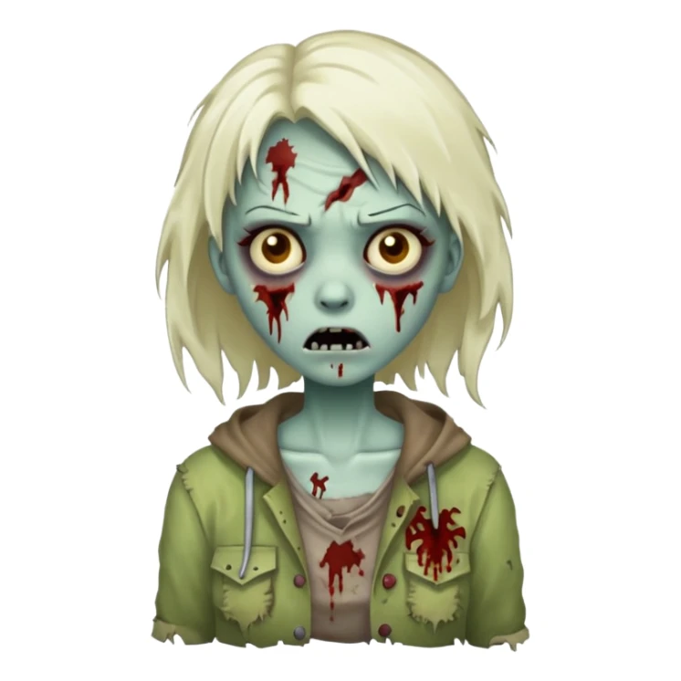 zumbi girl  sticker