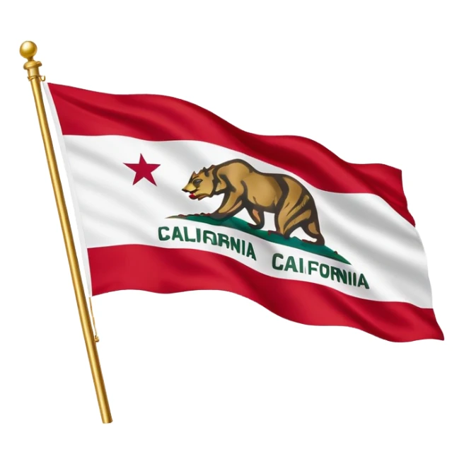 california flag sticker