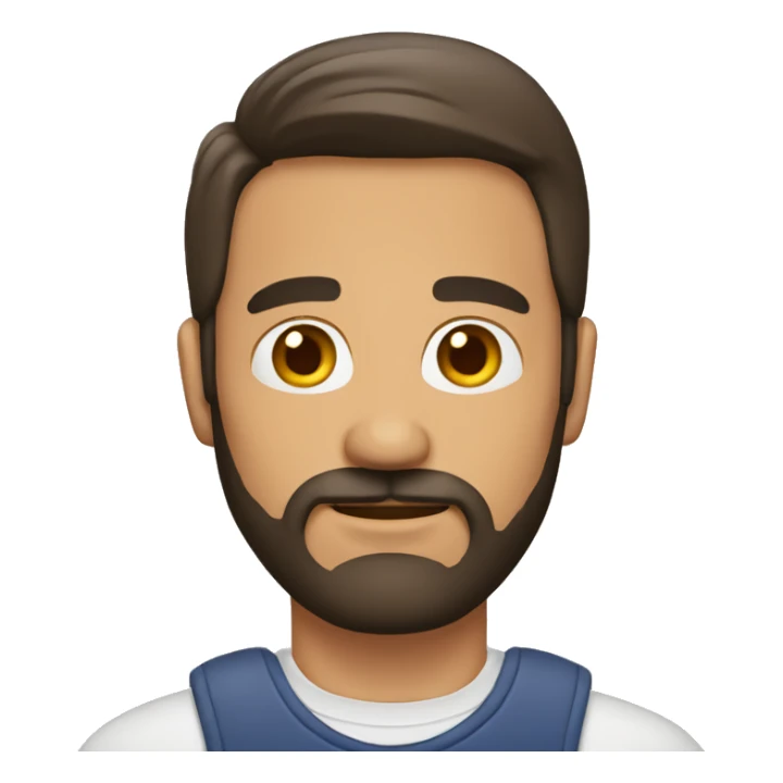 Hombre adulto sin pelo sin barba sticker