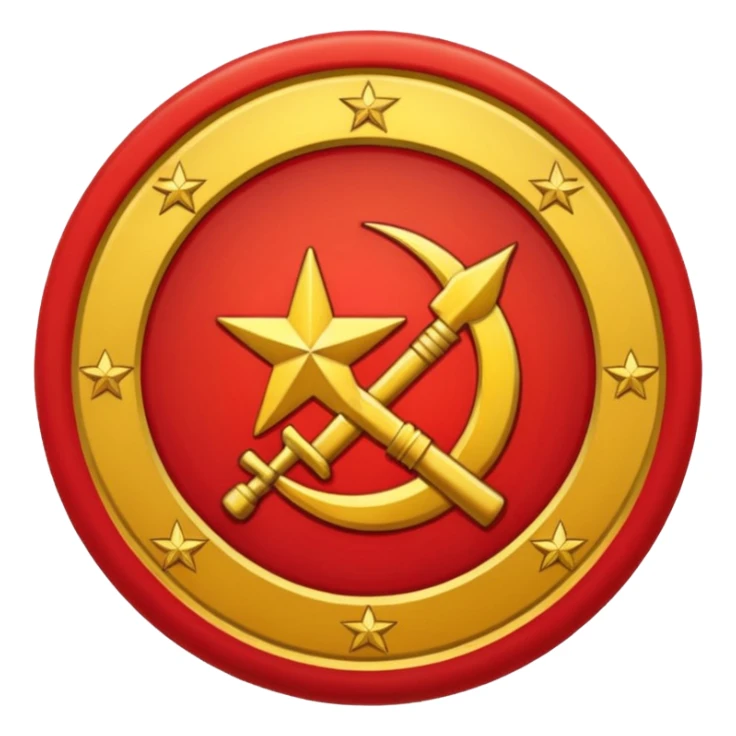 china  communist party logo without star sticker