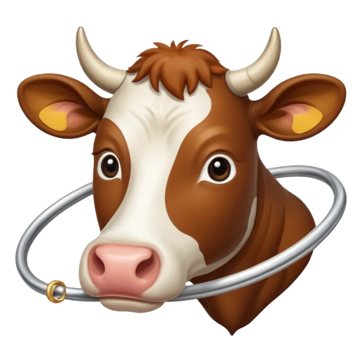  A cow that is mixed with Saturn La vacca
 sticker