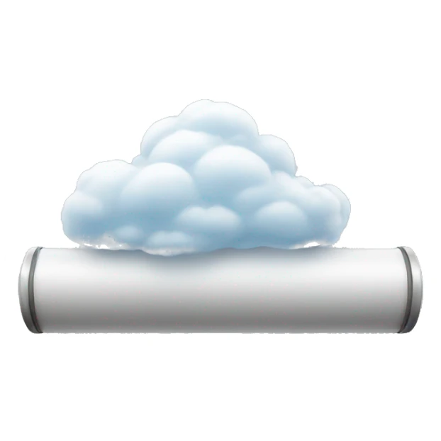 clouds on a tube sticker