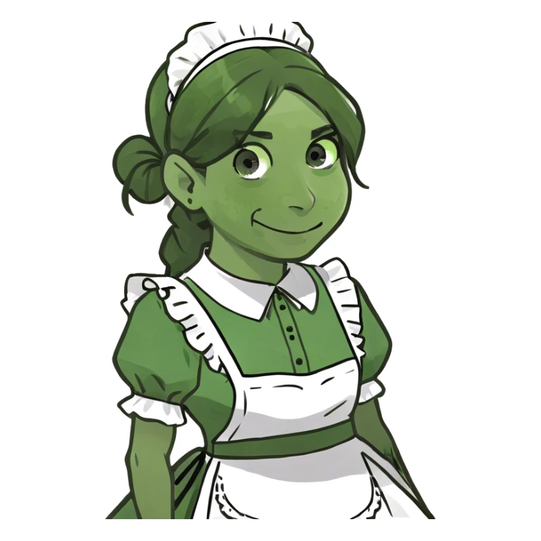 Lionel Messi wearing maid dress sticker