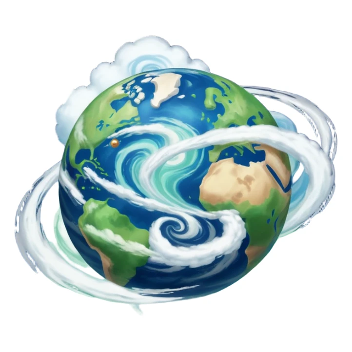 A planet as seen from space, similar to that of Arus from the cartoon Voltron. sticker