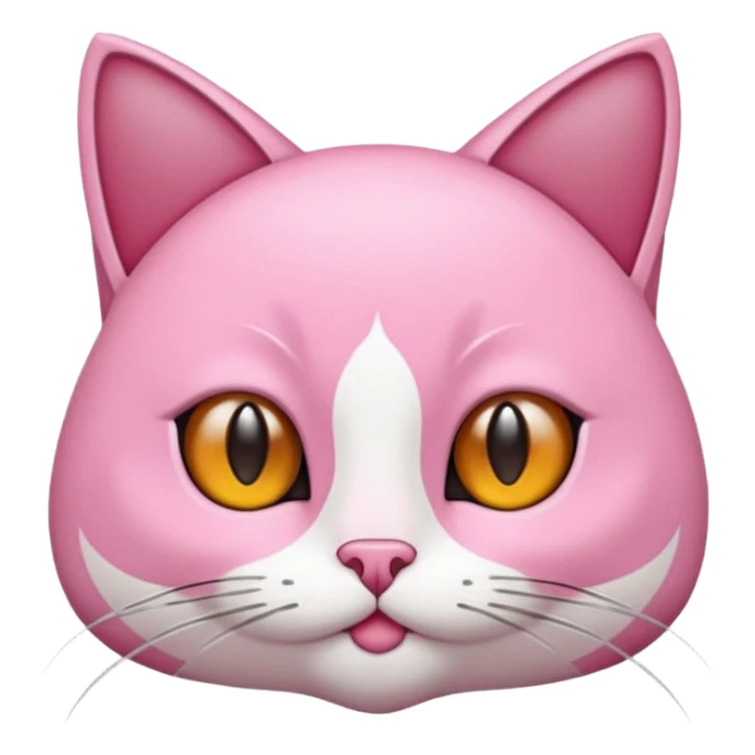 Pembe bir kedi kuyruğu İnce sticker