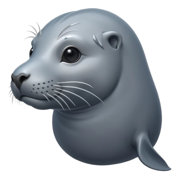 swimming grey sea lion sticker