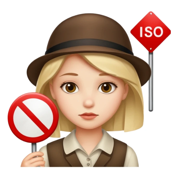 prohibition sign for girl sticker