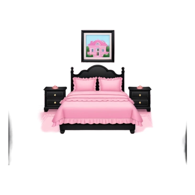 pink girly framed photo  picture sticker