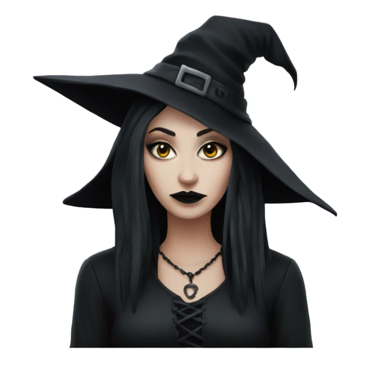 Goth witch sticker