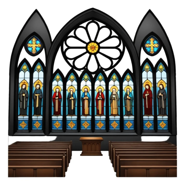 interior of a church sticker