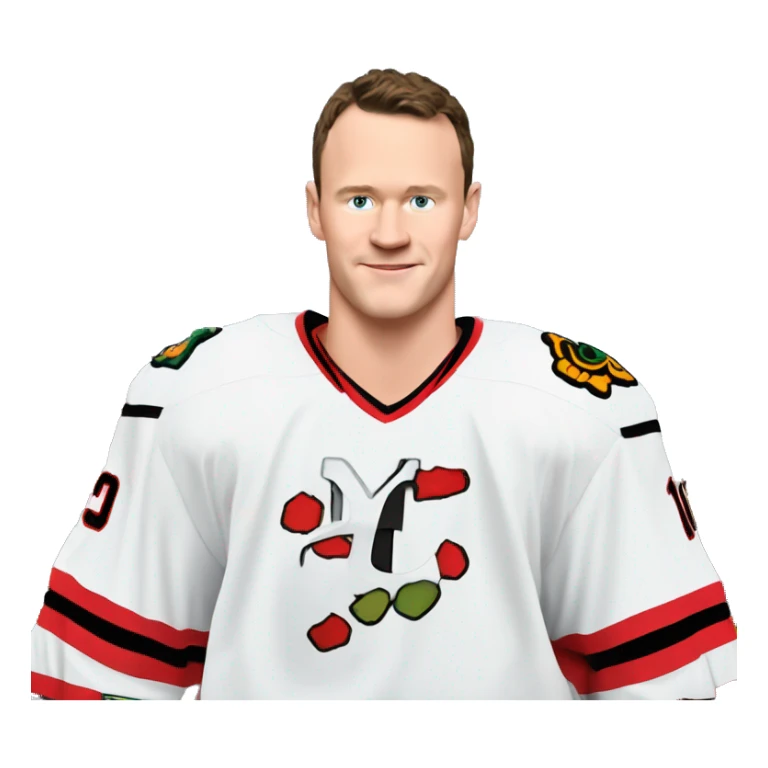 Jonathan Toews in front of the Eiffel Tower  sticker