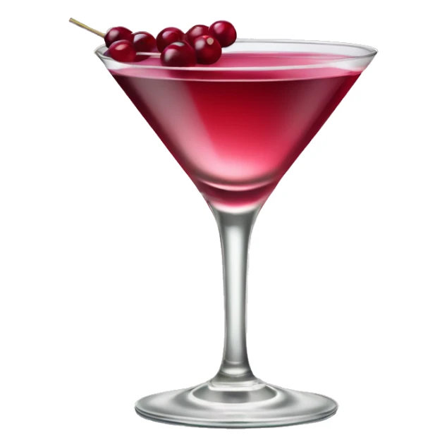 Cosmolitan coctail - vodka with cranberry juice in a martini glass. sticker