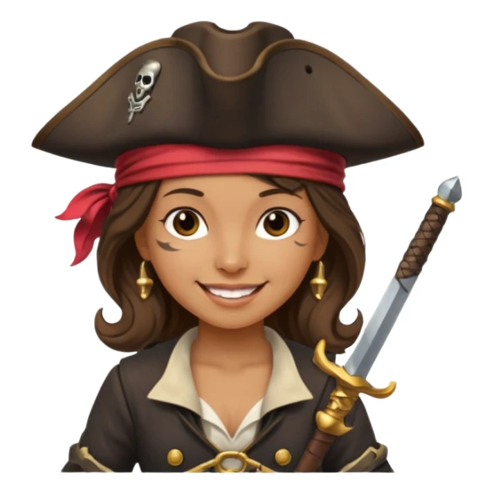 Une Princesse Pirates rebelles et t b sticker