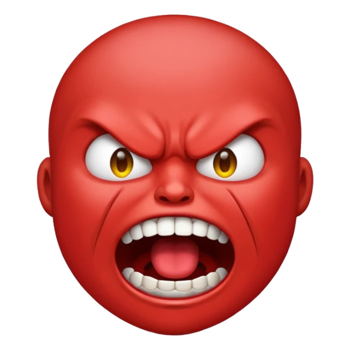 gum tsion emoji very not nice rude shouting ragebaiter sticker