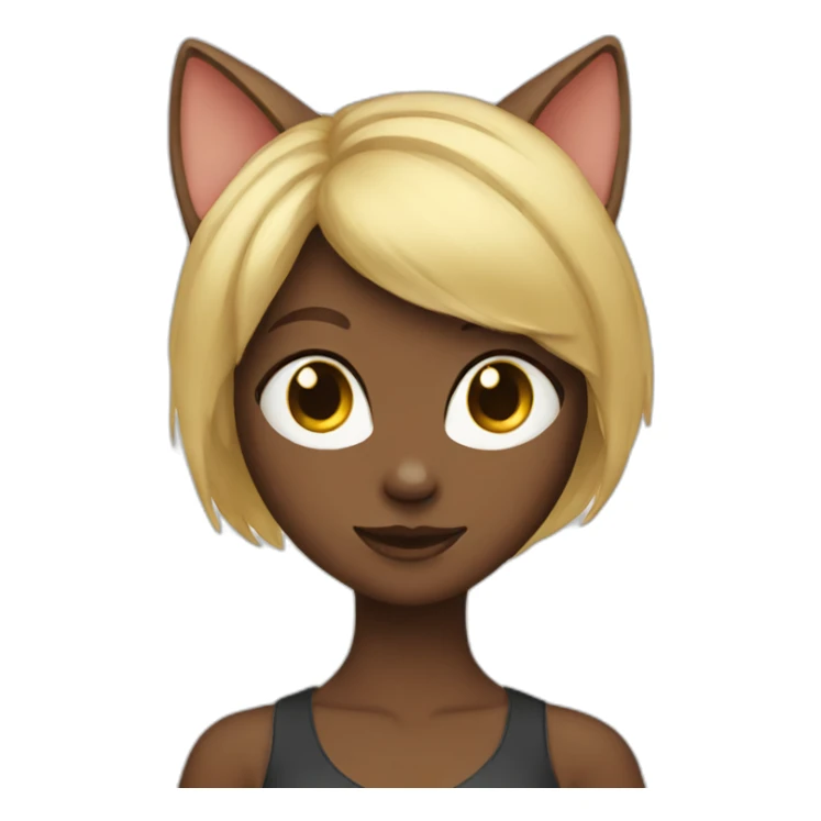Cat women girl sticker