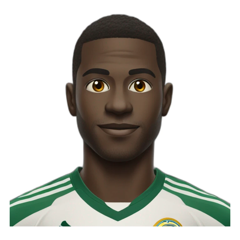 Vinicius portrait realistic football player sticker