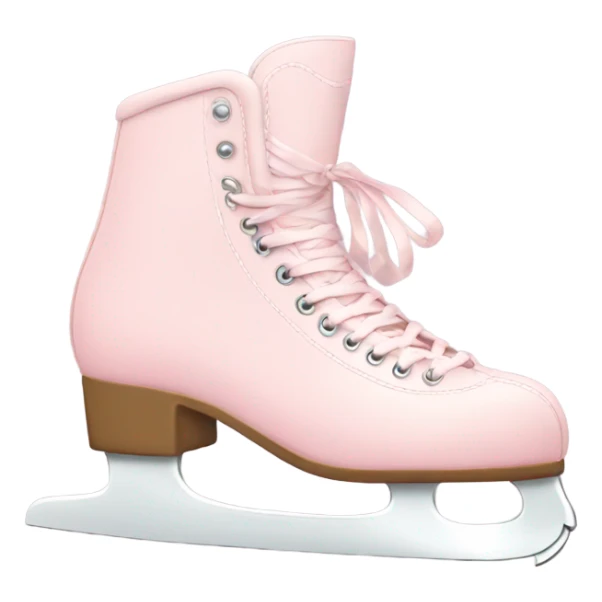 aesthetic pastel pink ice skates sticker