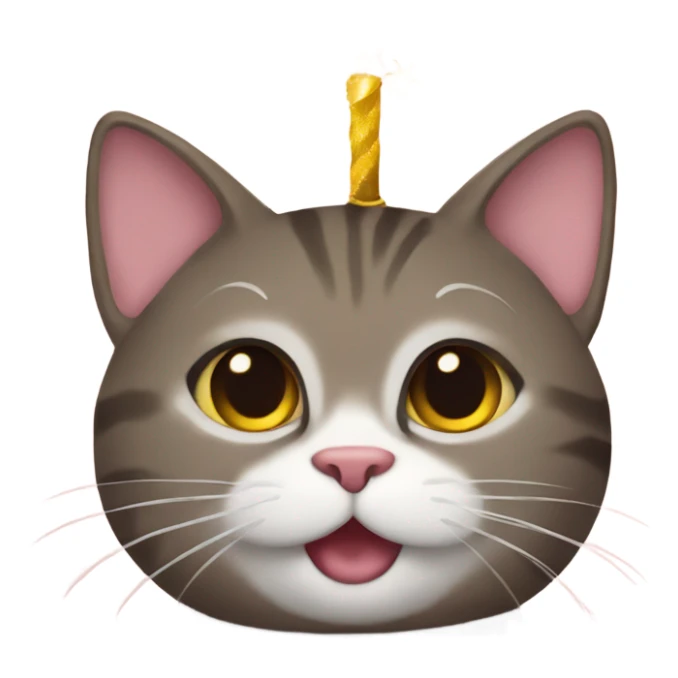 Cat celebrating New Year’s Eve sticker