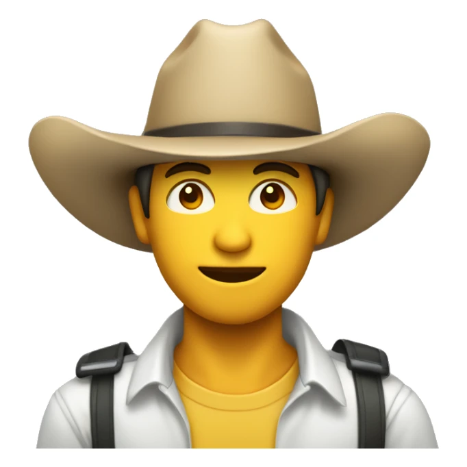 Agrónomo con sombrero joven cerrando un ojito  sticker