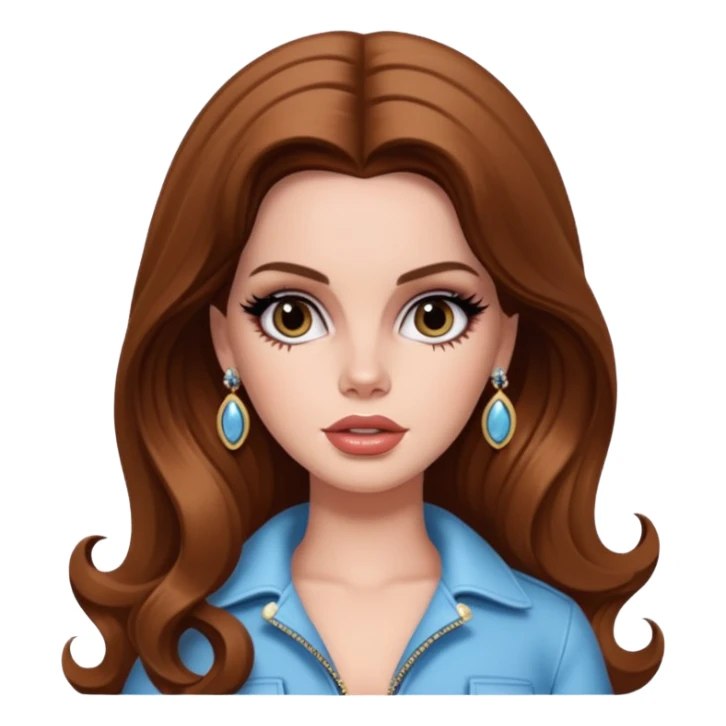 lana del rey as pretty bratz baddie sticker