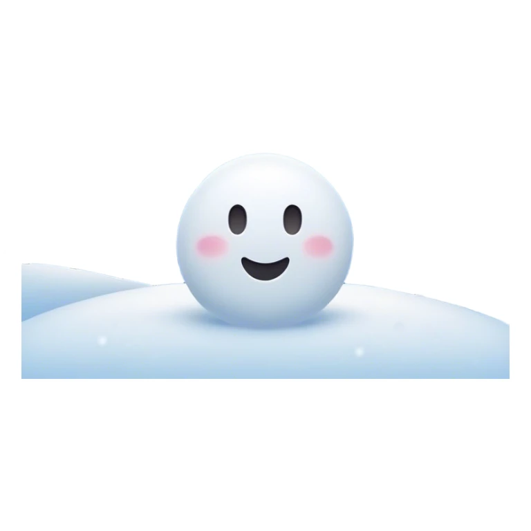 Cinematic Realistic Snow Emoji, Soft and delicate, with fluffy snowflakes drifting gently to the ground. The snow blankets the landscape in a peaceful, serene hush, creating a calm and sparkling atmosphere. Soft glowing outline, capturing the essence of tranquility, winter beauty, and crisp, clean freshness in a scene of falling snow! sticker