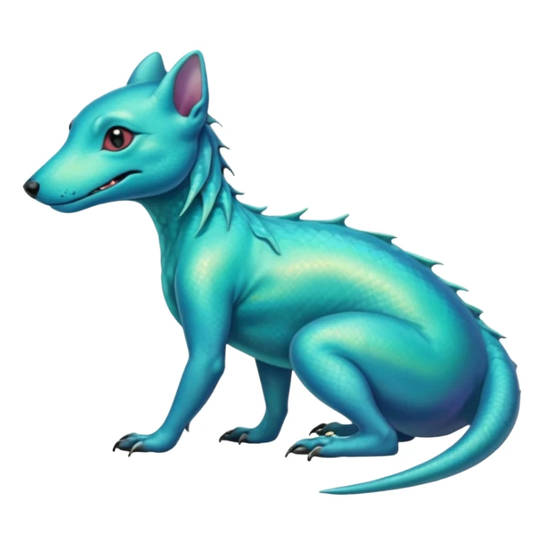 Turquoise Diaphanous Gembond Salandit-Elfin-dog sticker