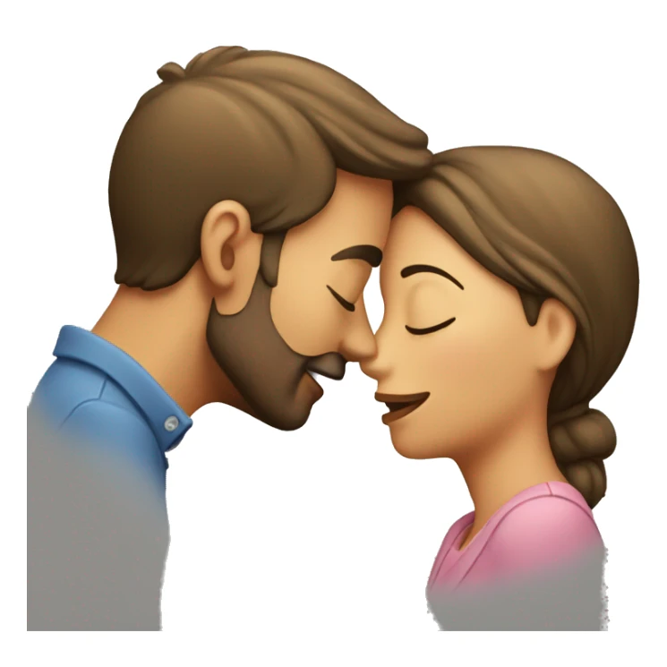 A man kiss a woman sticker
