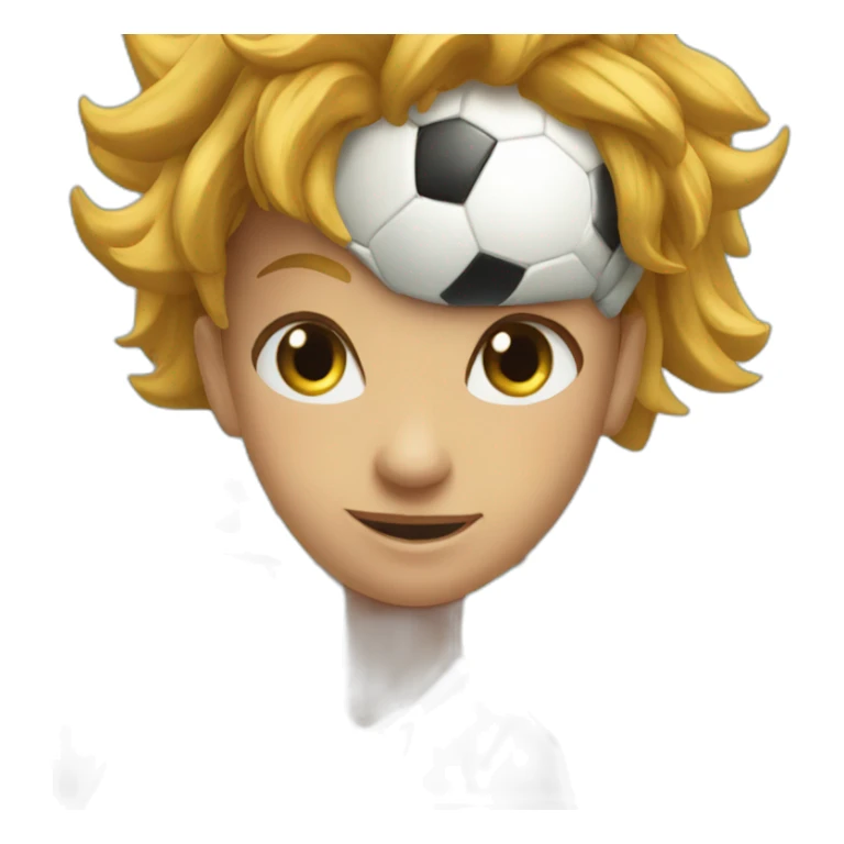 a soccer player on the top of the ifull tower sticker