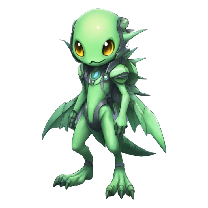 cute cool edgy ethereal alien punk Digimon-Fakemon-animal full body sticker