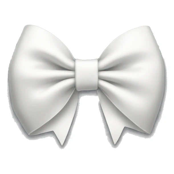 White bow just like apples  sticker