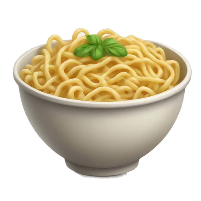 A realistic bowl of noodles sticker