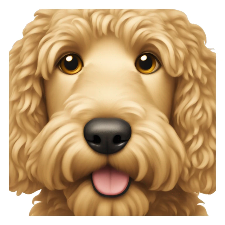 golden doodle dog sticker