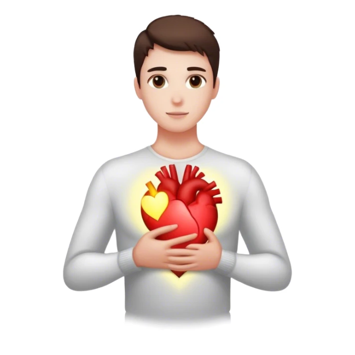 **A glowing heart inside a person’s chest, radiating outward.** Someone else stands in front of them, their own heart beginning to glow as well.

This represents the idea that **true love isn’t about giving someone your love to keep—it’s about lighting up the love they already have inside them.** ✨ sticker