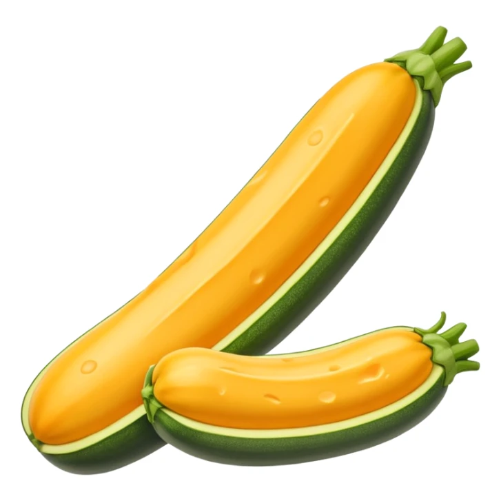 zucchini made out of cheese sticker