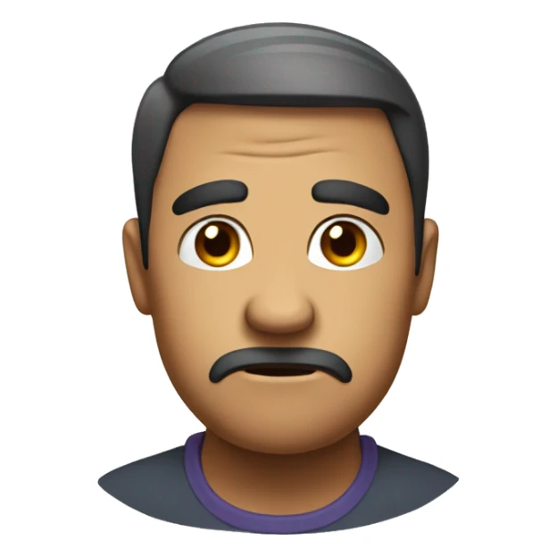 i would like to have an emoji of a face stressed out almost annoyed sticker