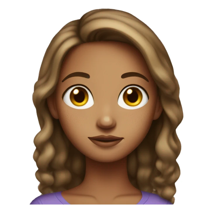 Light tanned brunette with freckles  sticker