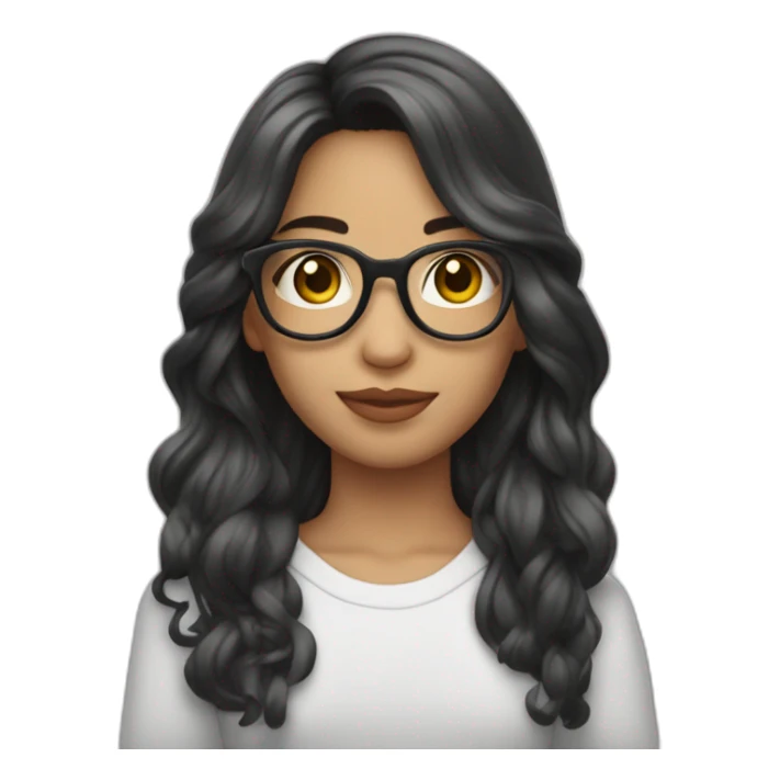 joven cabello claro y liso y con lentes tomando el metro sticker