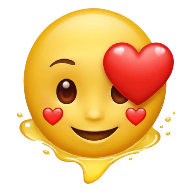 smiling face with a heart nearby sticker