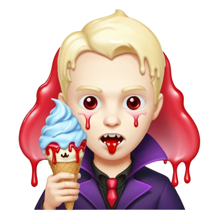 vampire with ice cream sticker