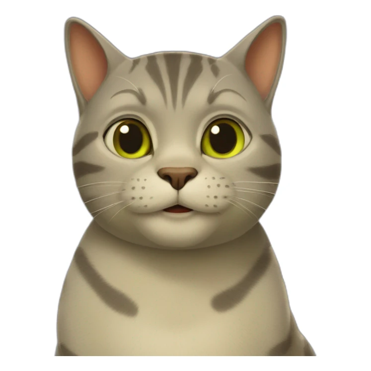 mix of cat and shrek sticker