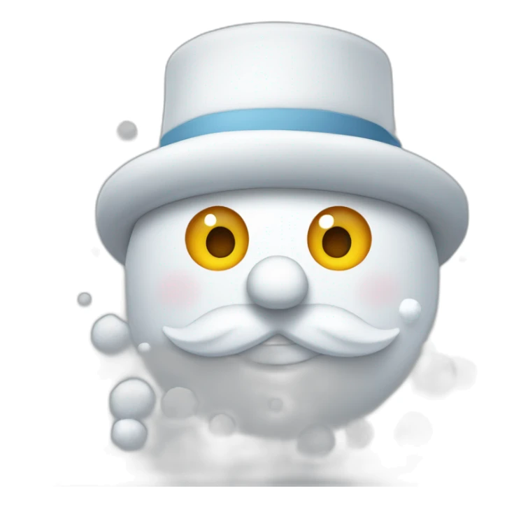 Bonhomme de neige qui jongle sticker