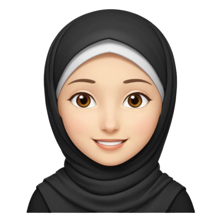 Girl hijab stand sticker