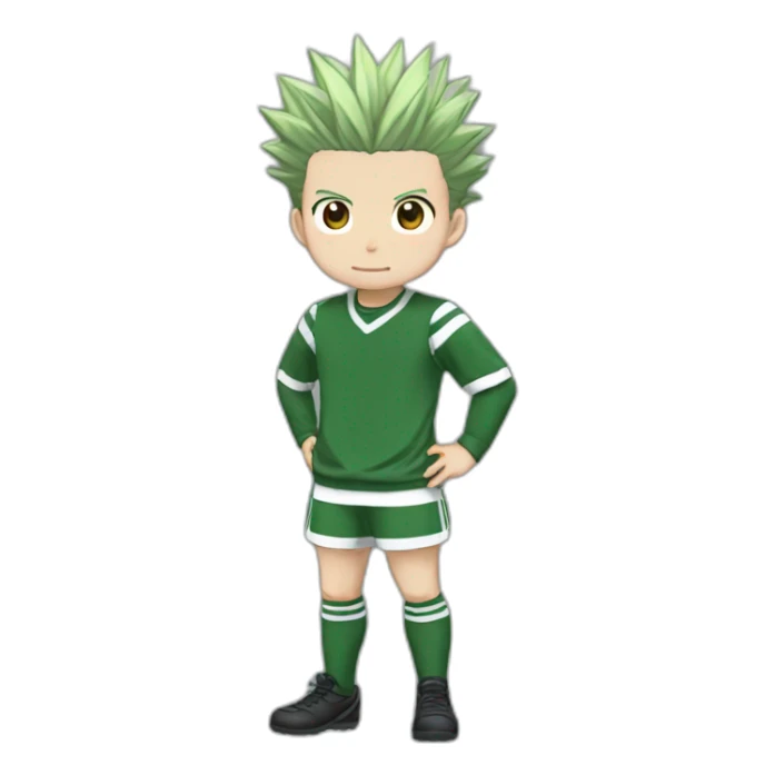 Gon de Hunterxhunter qui joue au foot sticker