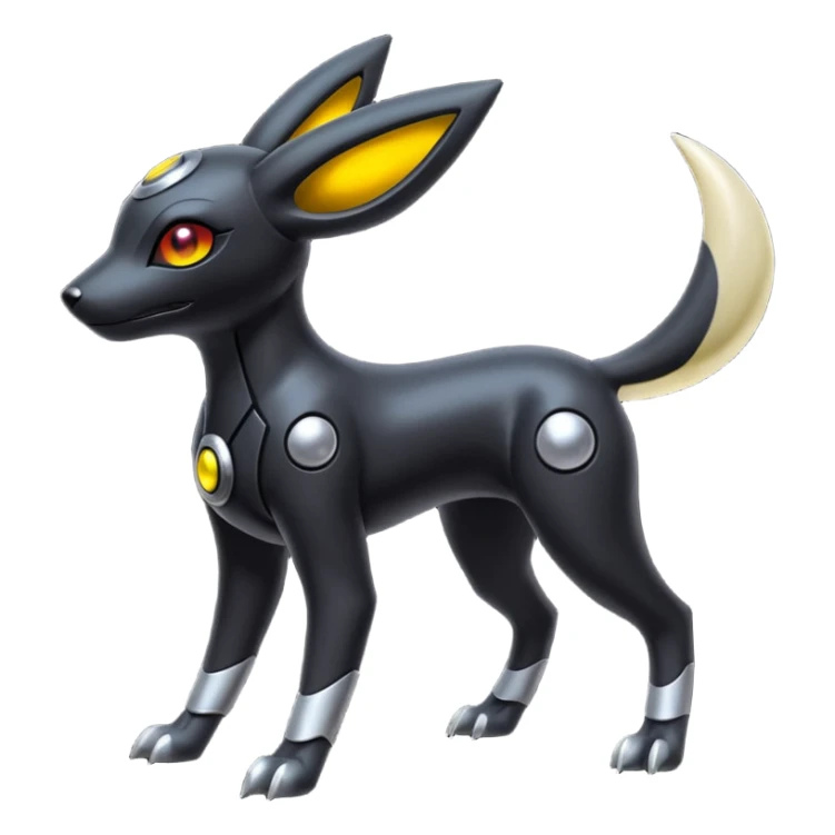 Futuristic Umbreon-Houndoom-Genesect-Pokémon-Fakémon-hybrid-creature sticker