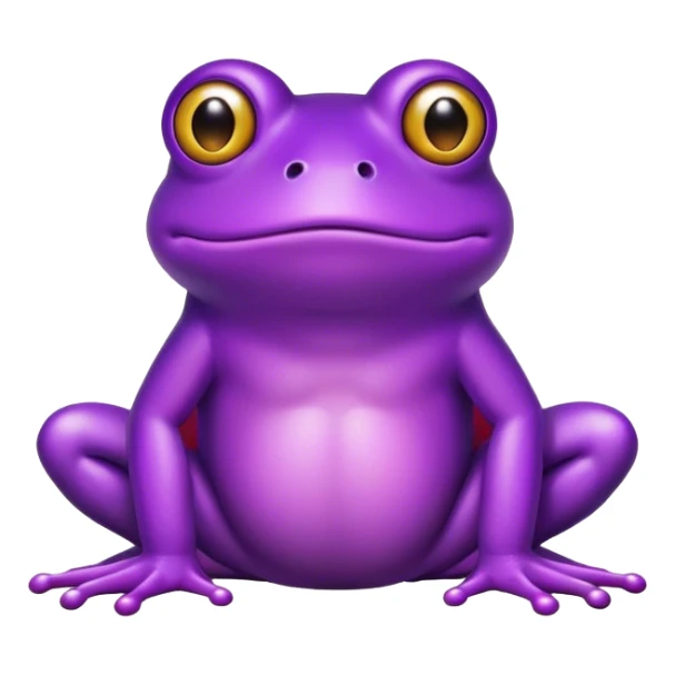 purple frog with the word PRANKED in front  sticker