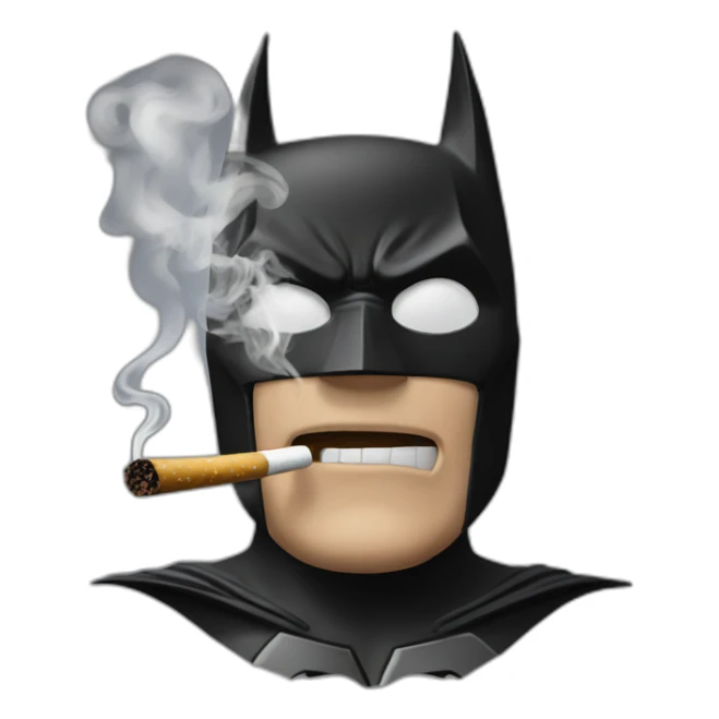 batman smoking sticker