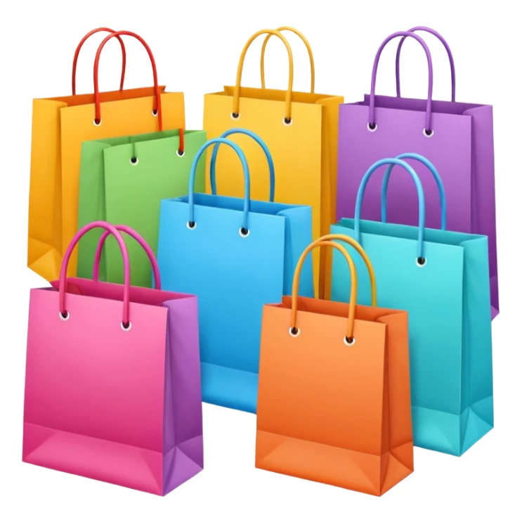 aesthetic shopping bags sticker