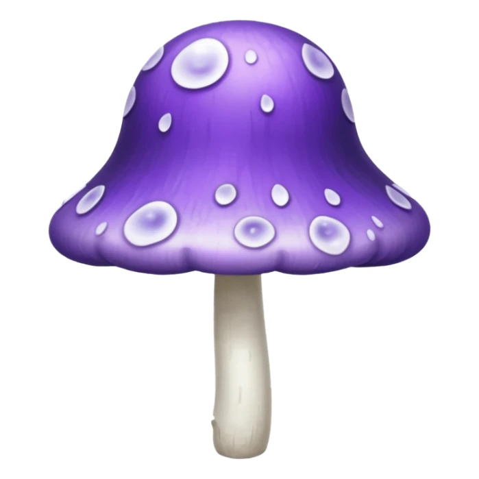 cogumelo fantasma fantasma roxo e branco sticker