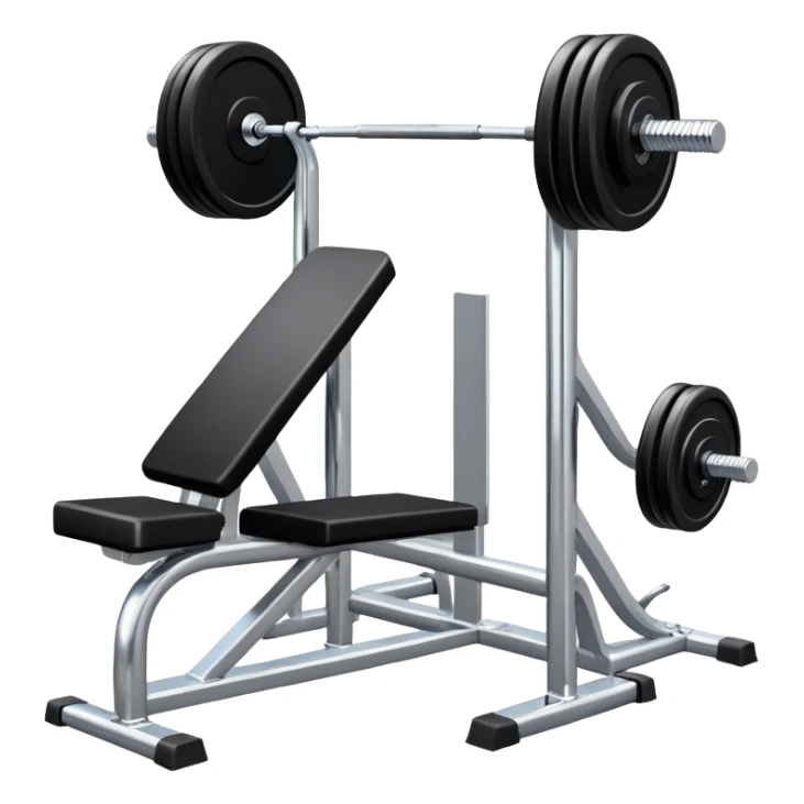 Fitness gym with dumbbells and workout equipment sticker