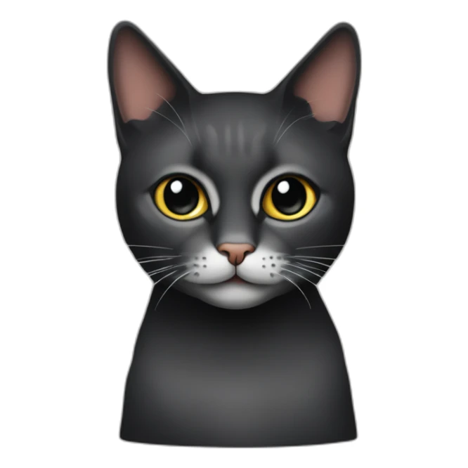 MujerVeterinaria morocha de ruloscon un gato negro sticker